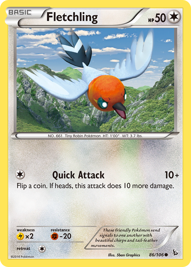 Fletchling (86/106) [XY: Flashfire] | Deep Dive Games St. Marys