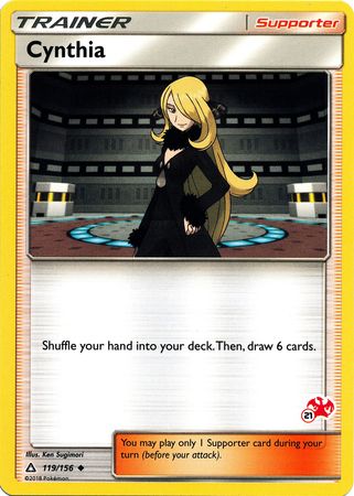 Cynthia (119/156) (Charizard Stamp #21) [Battle Academy 2020] | Deep Dive Games St. Marys