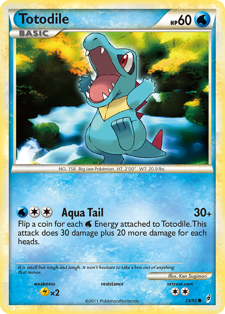 Totodile (74/95) [HeartGold & SoulSilver: Call of Legends] | Deep Dive Games St. Marys