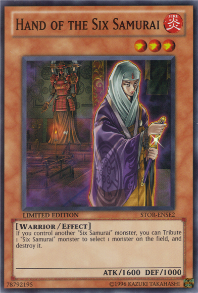 Hand of the Six Samurai [STOR-ENSE2] Super Rare | Deep Dive Games St. Marys