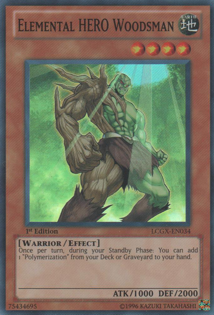 Elemental HERO Woodsman [LCGX-EN034] Super Rare | Deep Dive Games St. Marys