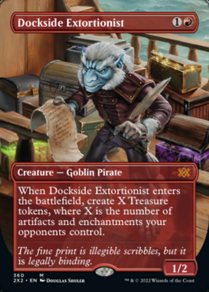 Dockside Extortionist (Borderless Alternate Art) [Double Masters 2022] | Deep Dive Games St. Marys