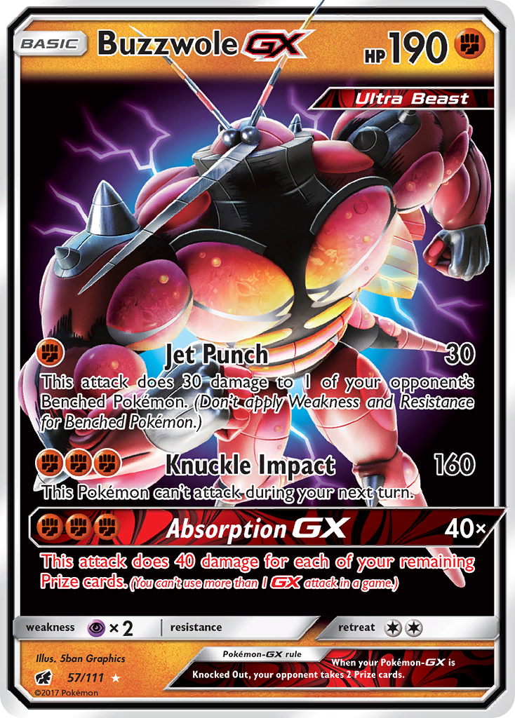 Buzzwole GX (57/111) [Sun & Moon: Crimson Invasion] | Deep Dive Games St. Marys