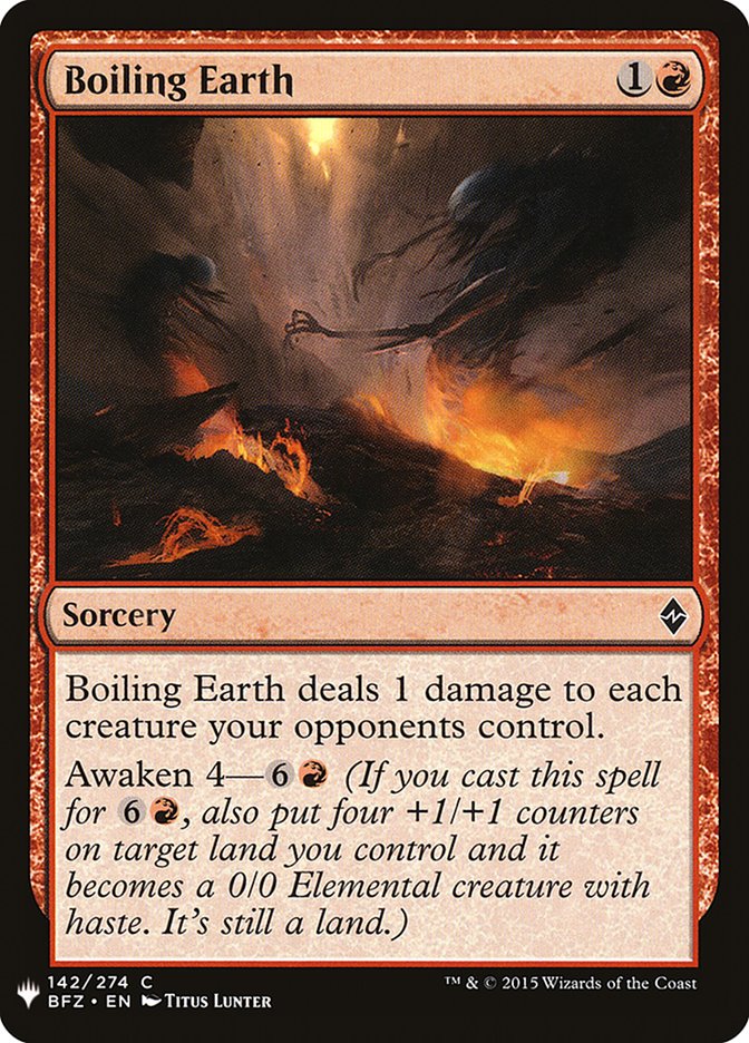 Boiling Earth [Mystery Booster] | Deep Dive Games St. Marys