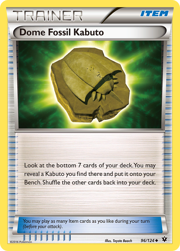 Dome Fossil Kabuto (96/124) [XY: Fates Collide] | Deep Dive Games St. Marys