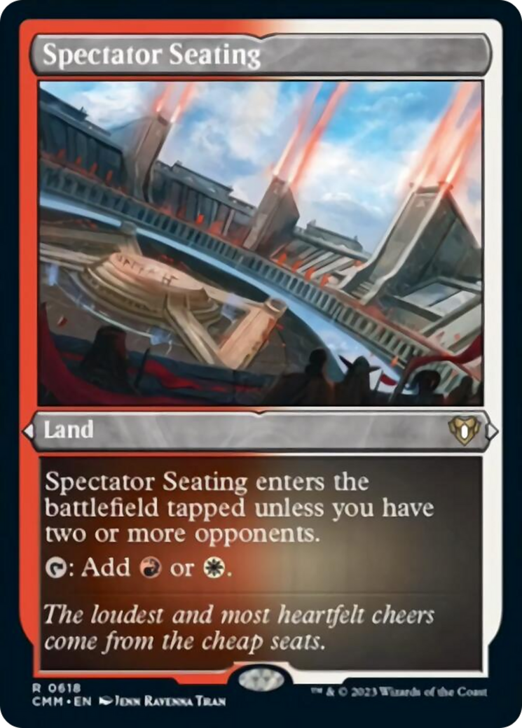 Spectator Seating (Foil Etched) [Commander Masters] | Deep Dive Games St. Marys