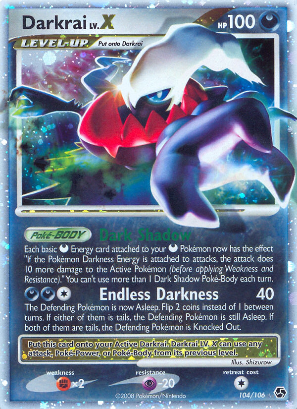 Darkrai LV.X (104/106) [Diamond & Pearl: Great Encounters] | Deep Dive Games St. Marys