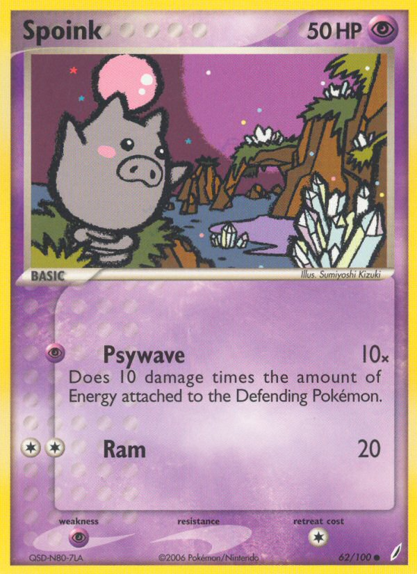 Spoink (62/100) [EX: Crystal Guardians] | Deep Dive Games St. Marys