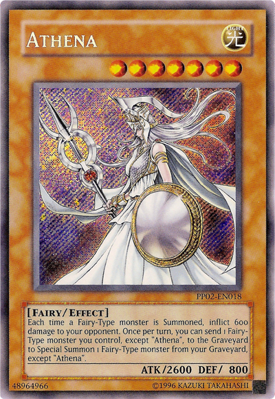 Athena [PP02-EN018] Secret Rare | Deep Dive Games St. Marys