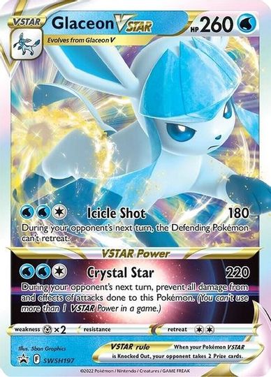 Glaceon VSTAR (SWSH197) (Jumbo Card) [Sword & Shield: Black Star Promos] | Deep Dive Games St. Marys