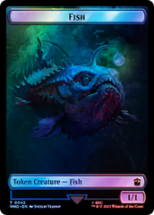 Fish // Alien Salamander Double-Sided Token (Surge Foil) [Doctor Who Tokens] | Deep Dive Games St. Marys