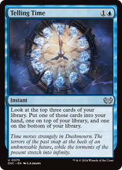 Telling Time [Duskmourn: House of Horror Commander] | Deep Dive Games St. Marys