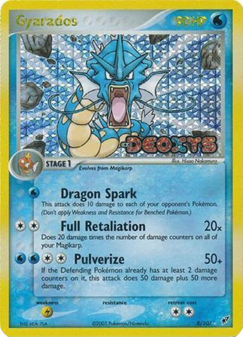 Gyarados (8/107) (Stamped) [EX: Deoxys] | Deep Dive Games St. Marys