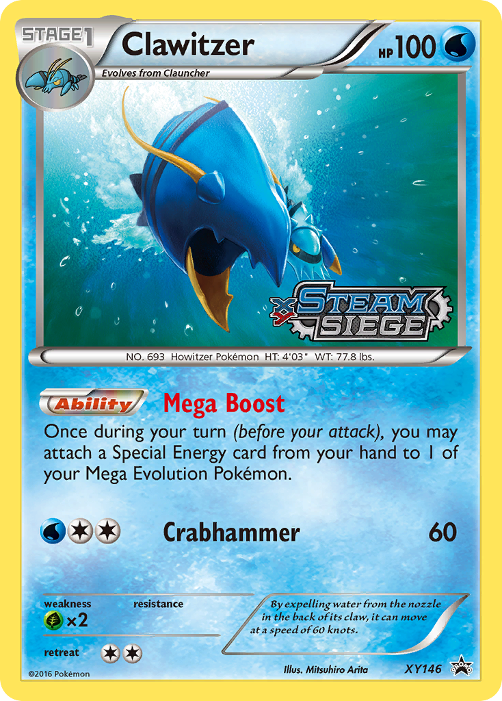 Clawitzer (XY146) [XY: Black Star Promos] | Deep Dive Games St. Marys