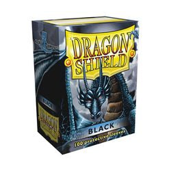 DRAGON SHIELD SLEEVES: CLASSIC BLACK (BOX OF 100) | Deep Dive Games St. Marys