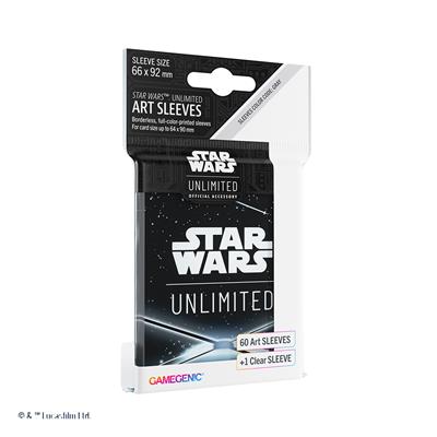 Star Wars: Unlimited Art Sleeves Card Back Black | Deep Dive Games St. Marys