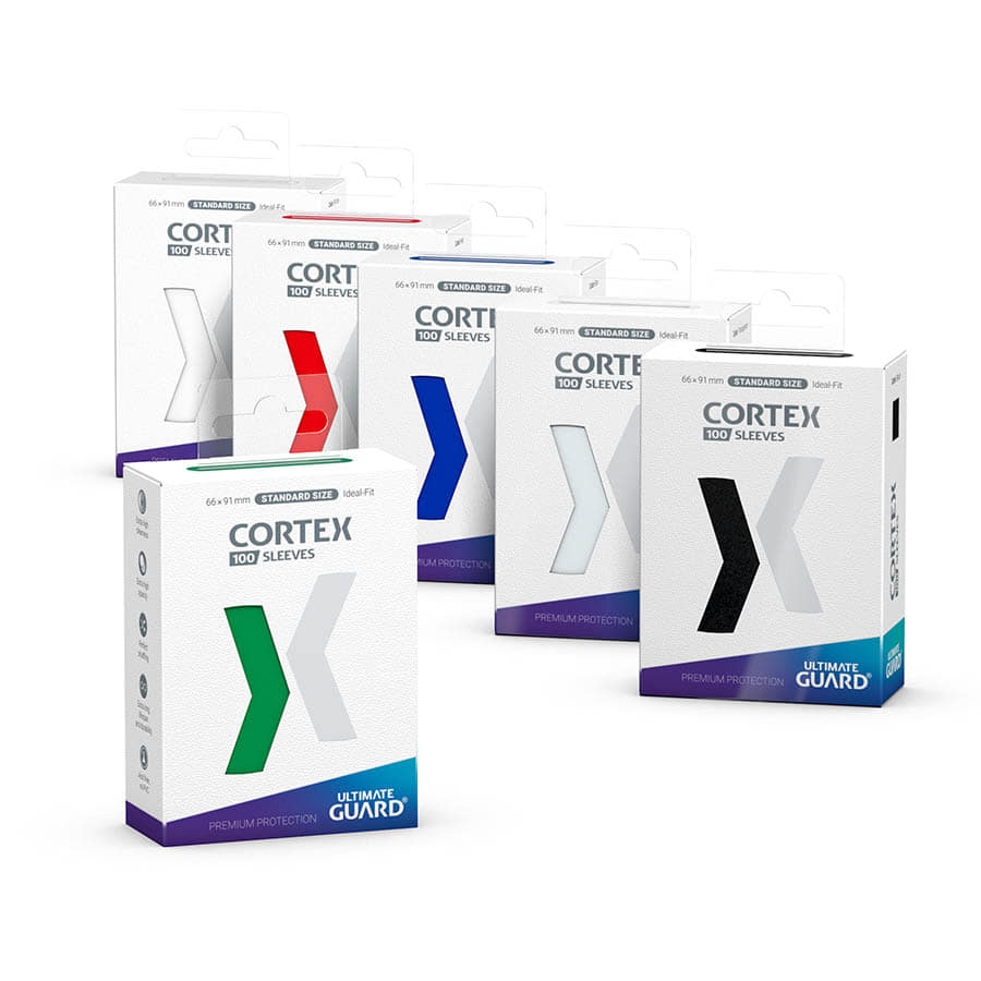 CORTEX SLEEVES: STANDARD SIZE GLOSSY TRANSPARENT (100CT) | Deep Dive Games St. Marys