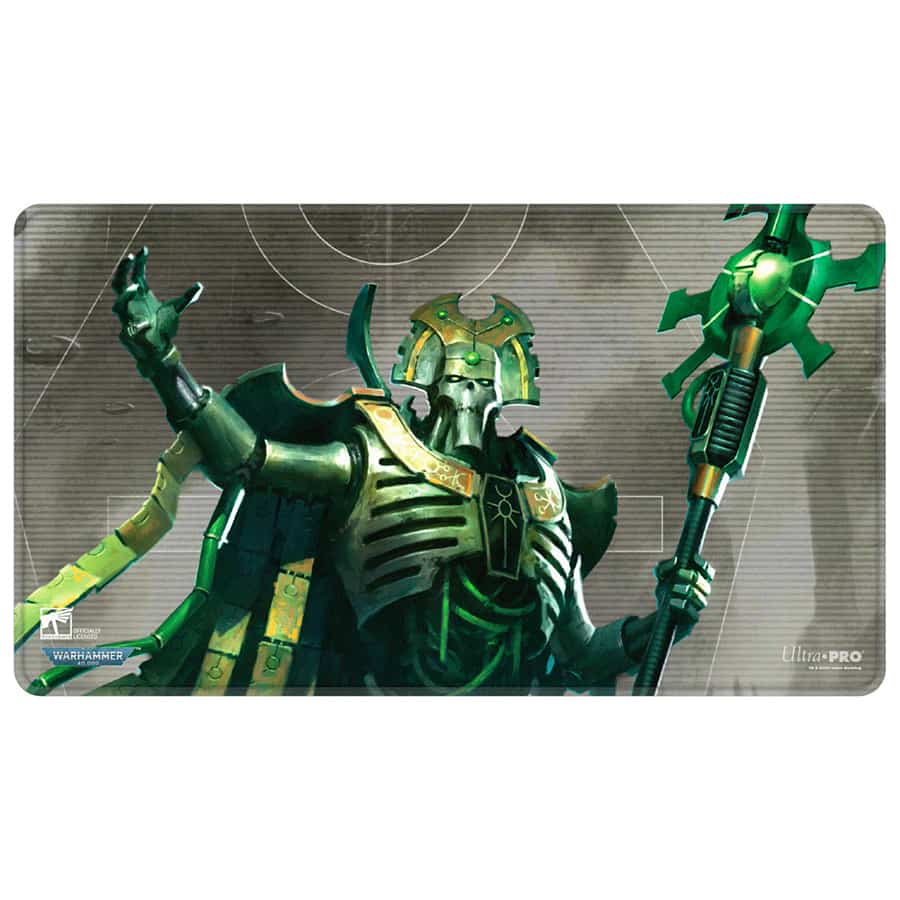 ULTRA PRO: WARHAMMER 40000: NECRON CODEX ALIGNED: STITCHED PLAYMAT | Deep Dive Games St. Marys