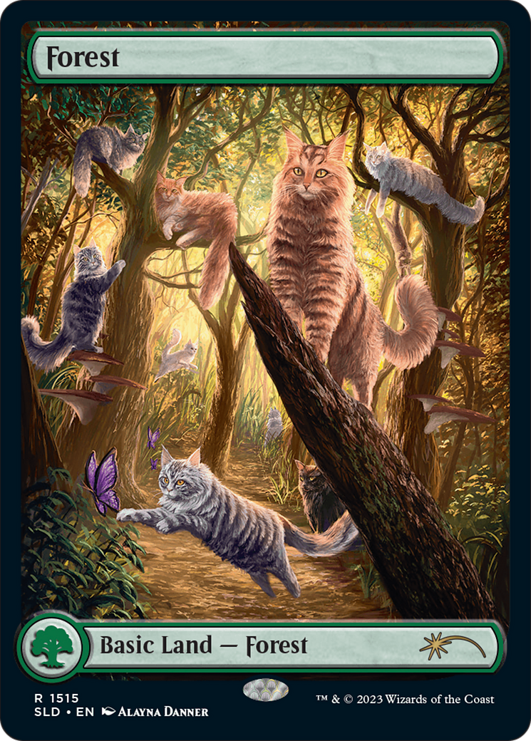 Forest (1515) [Secret Lair Commander Deck: Raining Cats and Dogs] | Deep Dive Games St. Marys