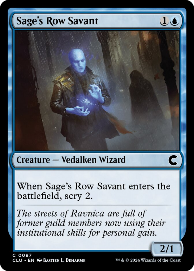 Sage's Row Savant [Ravnica: Clue Edition] | Deep Dive Games St. Marys