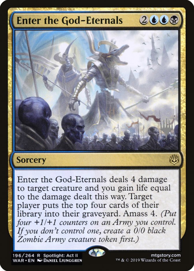 Enter the God-Eternals (Promo Pack) [War of the Spark Promos] | Deep Dive Games St. Marys