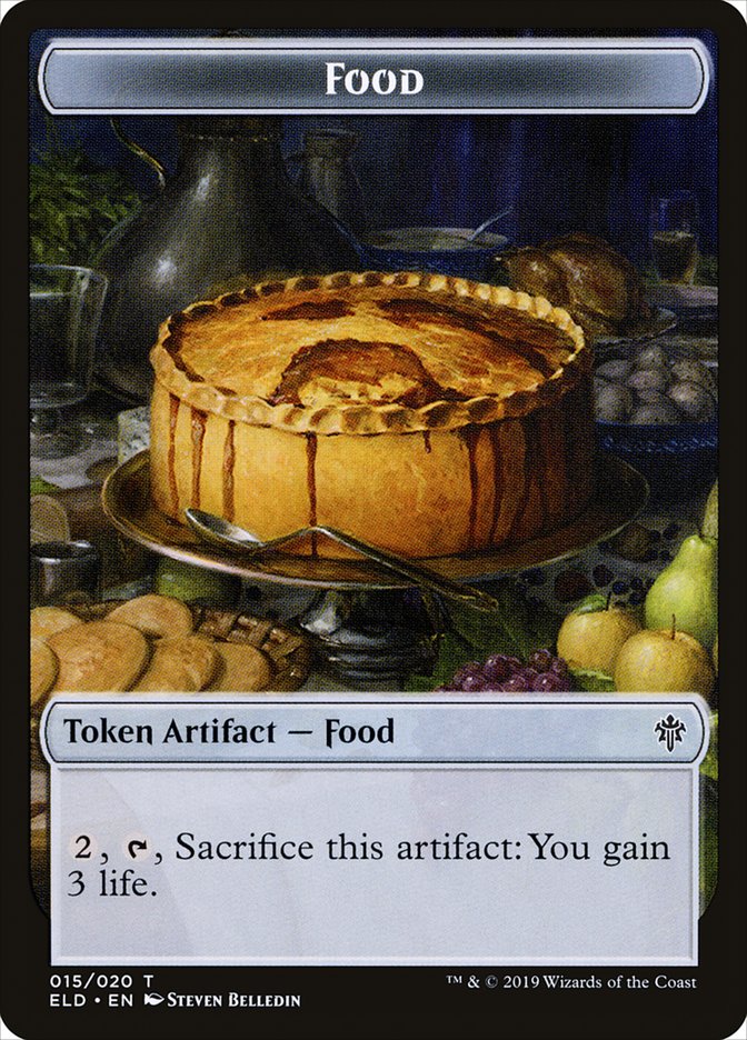 Boar // Food (15) Double-Sided Token [Throne of Eldraine Tokens] | Deep Dive Games St. Marys