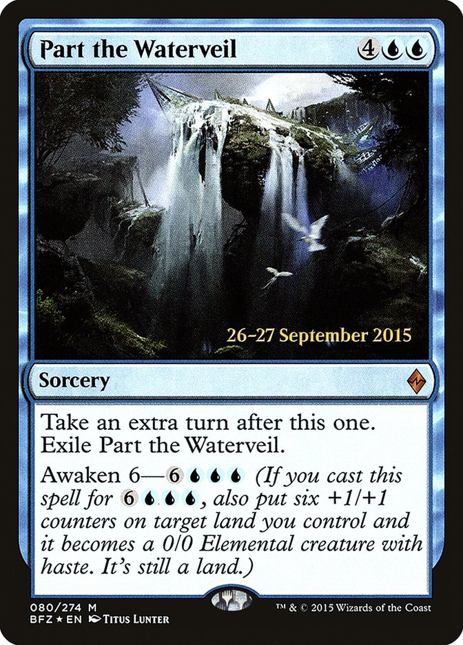 Part the Waterveil [Battle for Zendikar Prerelease Promos] | Deep Dive Games St. Marys