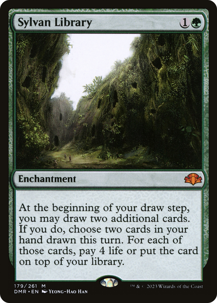 Sylvan Library [Dominaria Remastered] | Deep Dive Games St. Marys