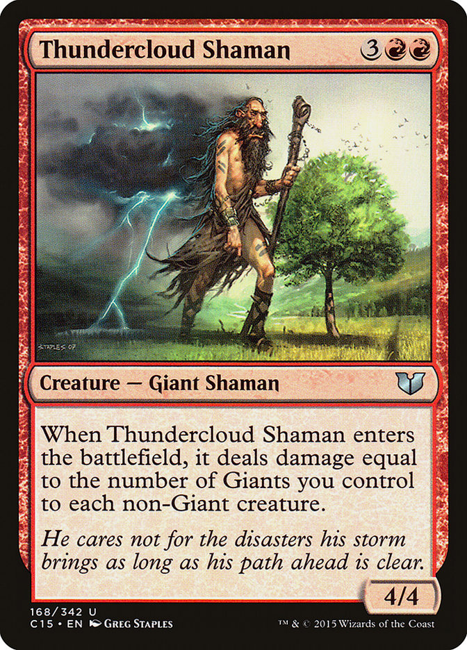 Thundercloud Shaman [Commander 2015] | Deep Dive Games St. Marys