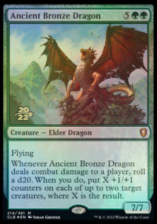 Ancient Bronze Dragon [Commander Legends: Battle for Baldur's Gate Prerelease Promos] | Deep Dive Games St. Marys