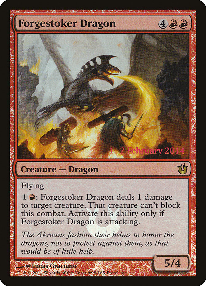 Forgestoker Dragon [Born of the Gods Prerelease Promos] | Deep Dive Games St. Marys