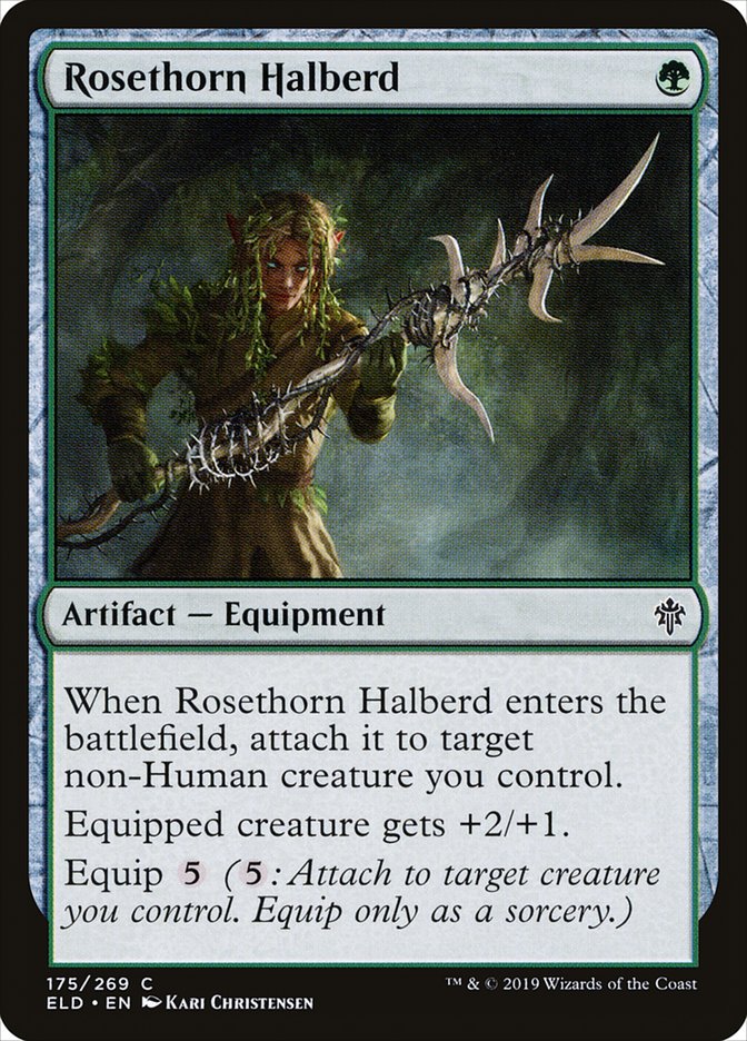 Rosethorn Halberd [Throne of Eldraine] | Deep Dive Games St. Marys