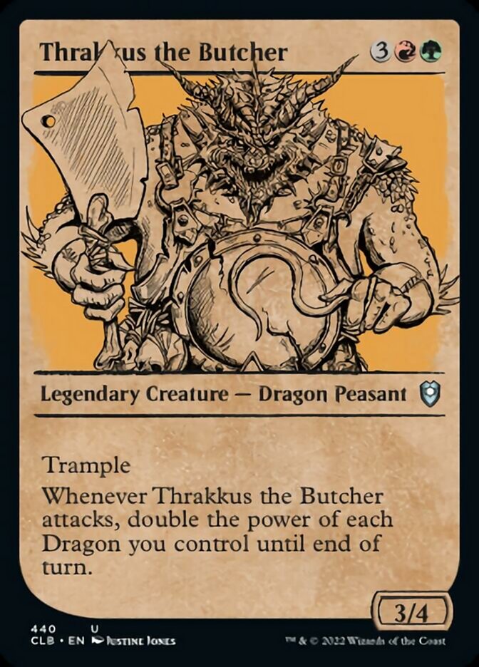 Thrakkus the Butcher (Showcase) [Commander Legends: Battle for Baldur's Gate] | Deep Dive Games St. Marys