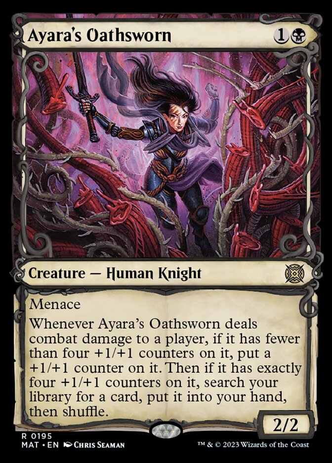 Ayara's Oathsworn (Showcase Halo Foil) [March of the Machine: The Aftermath] | Deep Dive Games St. Marys