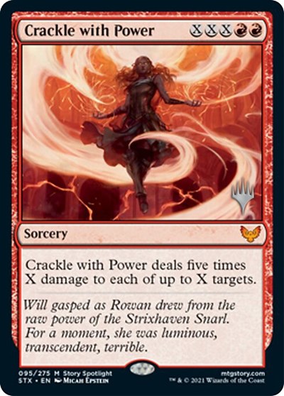 Crackle with Power (Promo Pack) [Strixhaven: School of Mages Promos] | Deep Dive Games St. Marys