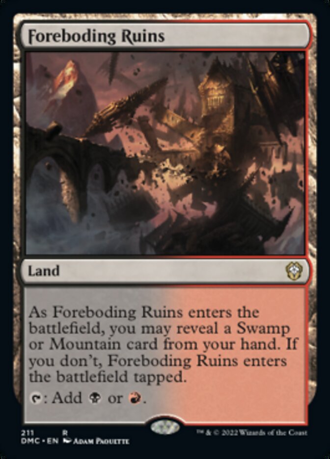 Foreboding Ruins [Dominaria United Commander] | Deep Dive Games St. Marys