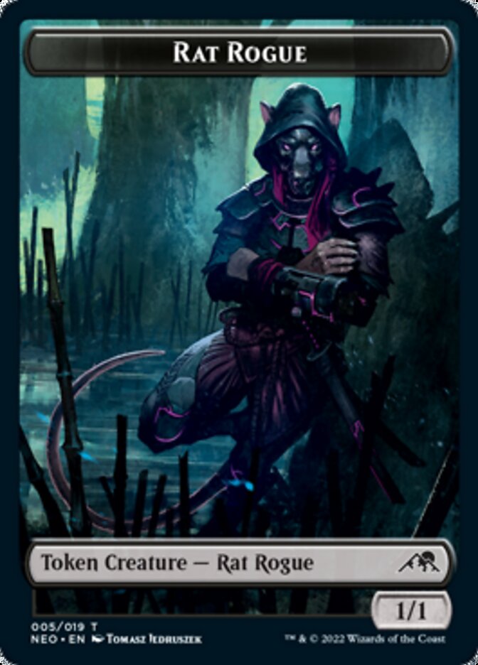 Rat Rogue Token [Kamigawa: Neon Dynasty Tokens] | Deep Dive Games St. Marys