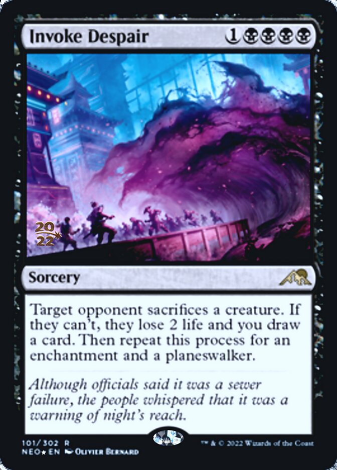 Invoke Despair [Kamigawa: Neon Dynasty Prerelease Promos] | Deep Dive Games St. Marys