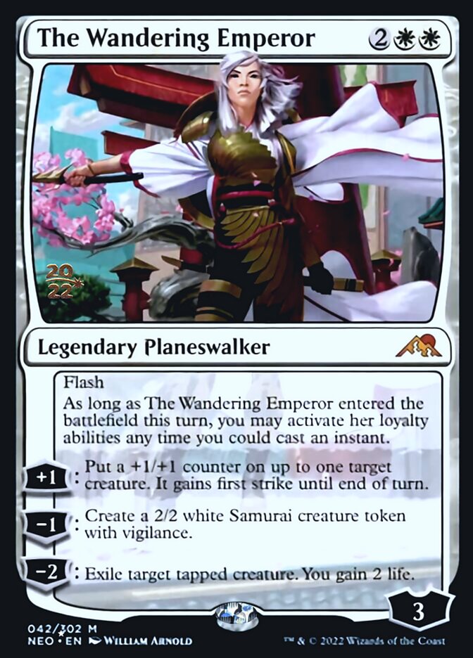 The Wandering Emperor [Kamigawa: Neon Dynasty Prerelease Promos] | Deep Dive Games St. Marys