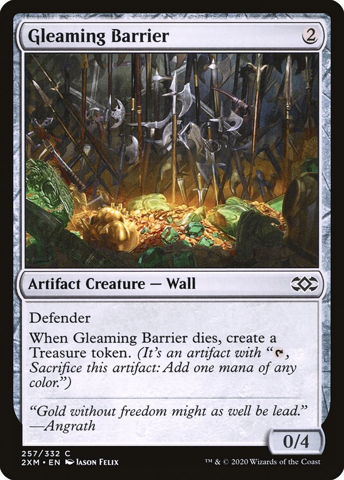 Gleaming Barrier [Double Masters] | Deep Dive Games St. Marys