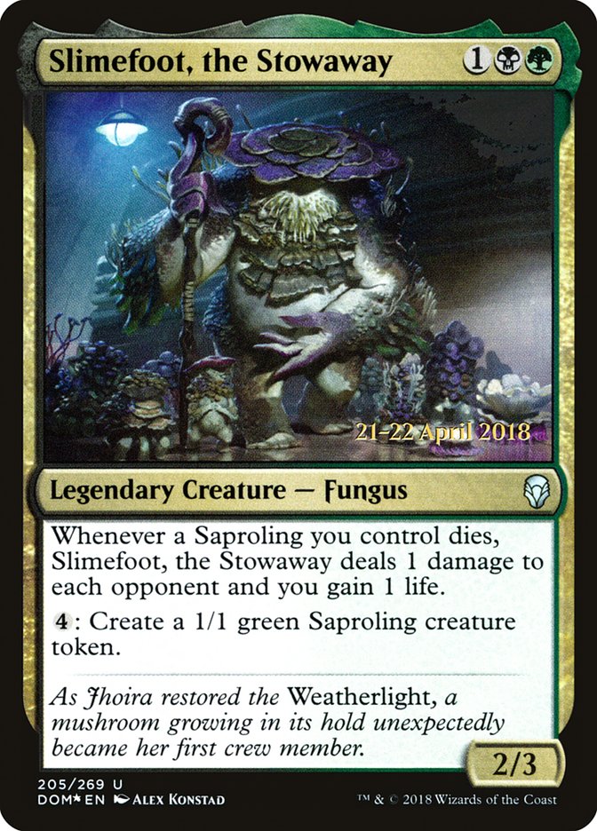 Slimefoot, the Stowaway [Dominaria Prerelease Promos] | Deep Dive Games St. Marys