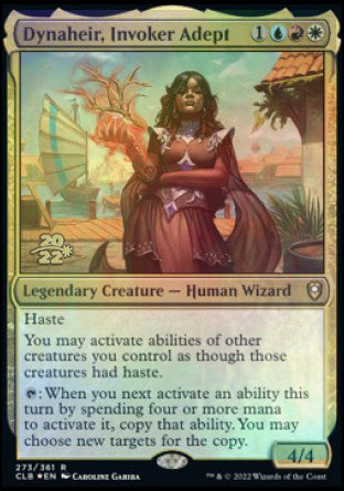 Dynaheir, Invoker Adept [Commander Legends: Battle for Baldur's Gate Prerelease Promos] | Deep Dive Games St. Marys