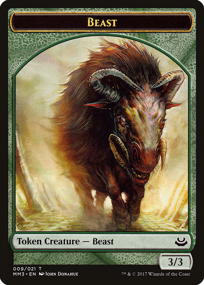 Beast Token (009/021) [Modern Masters 2017 Tokens] | Deep Dive Games St. Marys