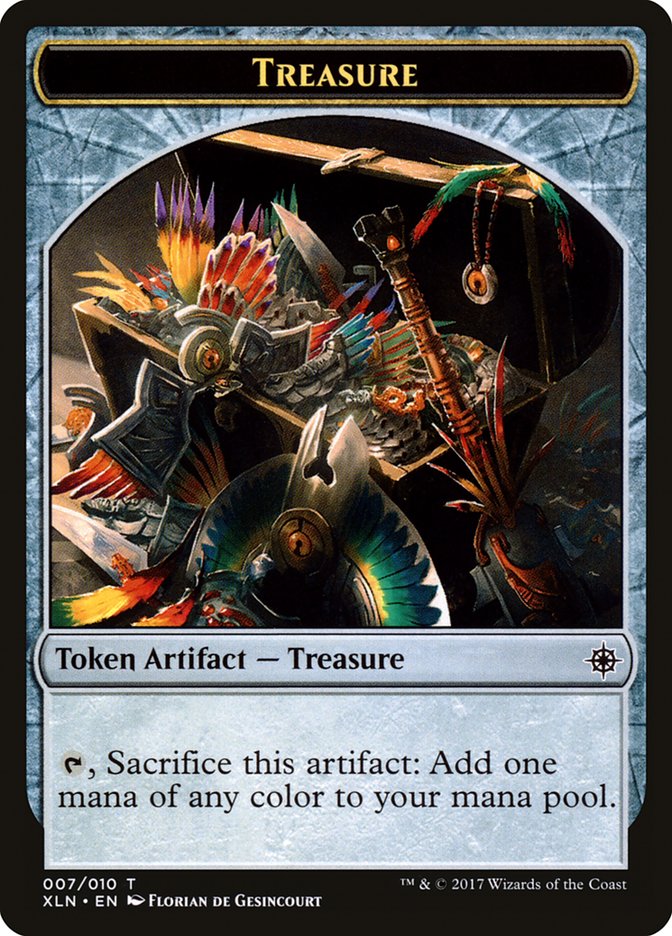 Treasure Token (007/010) [Ixalan Tokens] | Deep Dive Games St. Marys