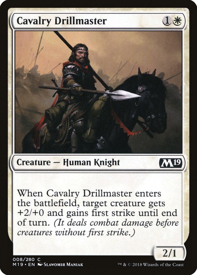 Cavalry Drillmaster [Core Set 2019] | Deep Dive Games St. Marys