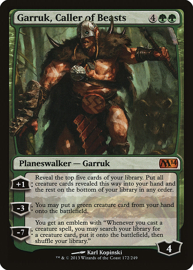 Garruk, Caller of Beasts [Magic 2014] | Deep Dive Games St. Marys