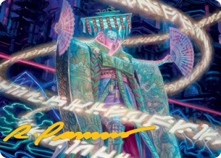 Satsuki, the Living Lore Art Card (Gold-Stamped Signature) [Kamigawa: Neon Dynasty Art Series] | Deep Dive Games St. Marys