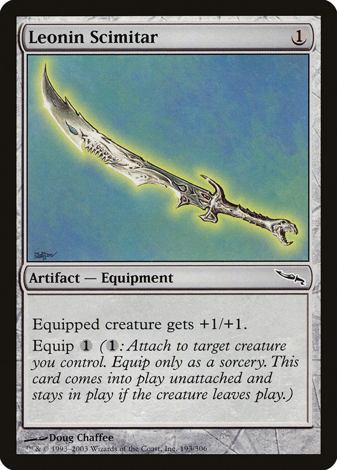 Leonin Scimitar [Mirrodin] | Deep Dive Games St. Marys