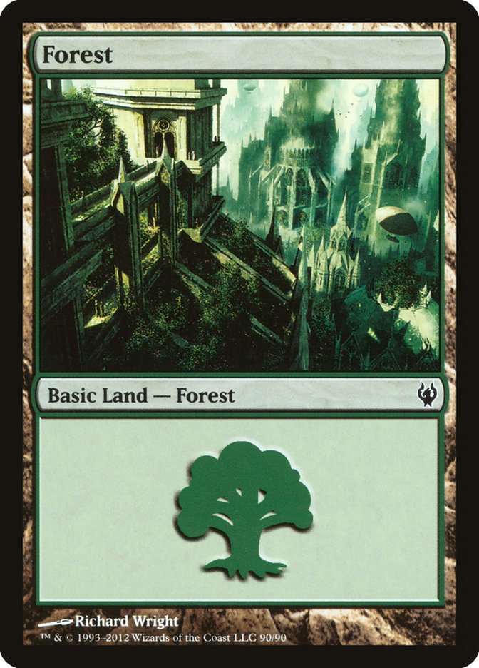 Forest (90) [Duel Decks: Izzet vs. Golgari] | Deep Dive Games St. Marys