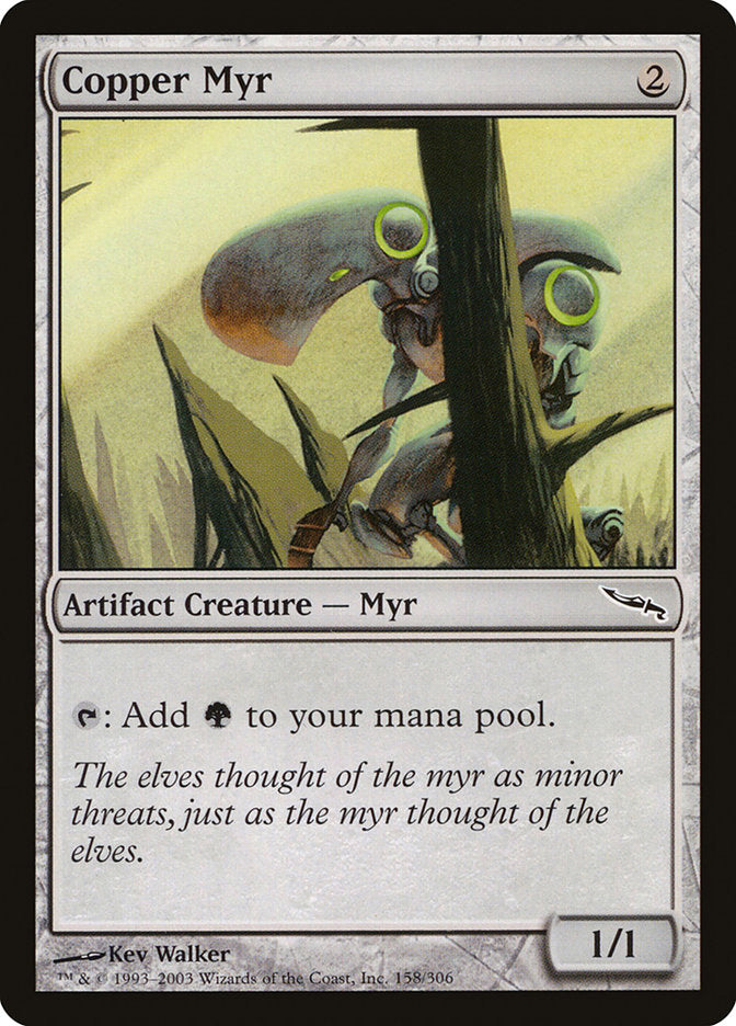 Copper Myr [Mirrodin] | Deep Dive Games St. Marys